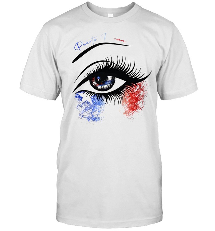 Puerto Rican Women Gift Puerto Rican Flag Eye T-shirts