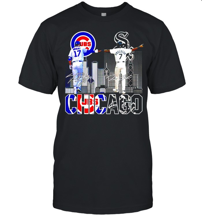 Skyline Chicago Cubs White Sox Bears Bulls Blackhawks City Champions Shirt  - Shibtee Clothing