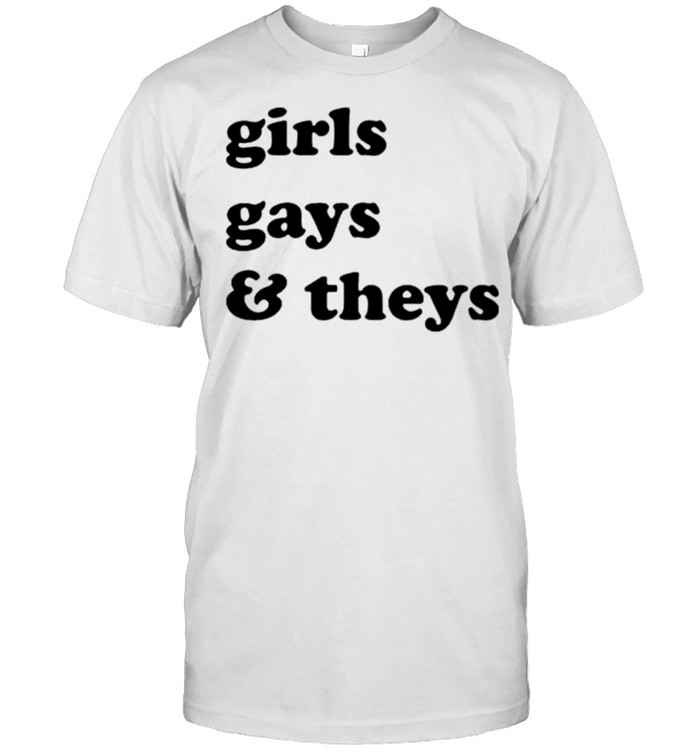 Girls gays and theys shirt Classic Men's T-shirt