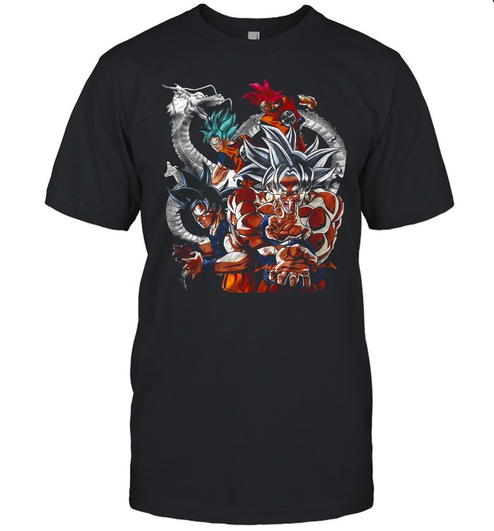 Son Goku All Transformation Forms T-shirts