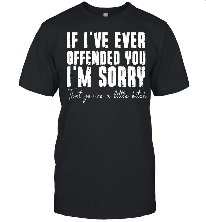 If ive ever offended you im sorry that you are a little bitch shirts