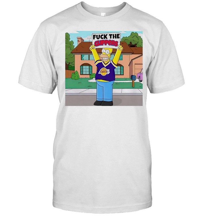 Simpson Los Angeles Lakers fuck the Clippers shirts