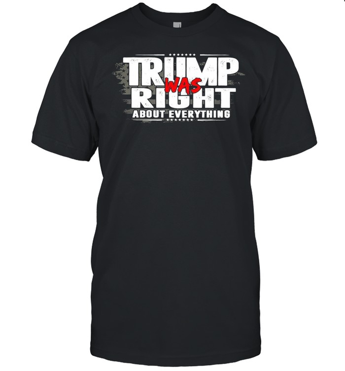 American Flag Trump Was Right About Everything T-shirt Classic Men's T-shirt