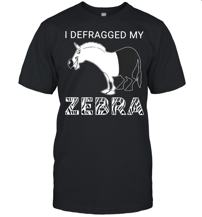 I Defragged My Zebra T-shirt Classic Men's T-shirt