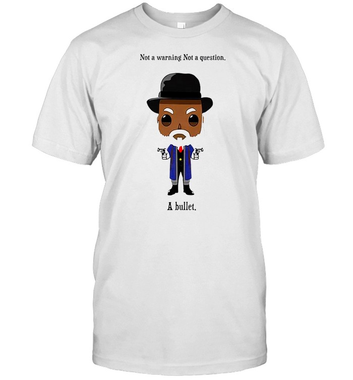 Samuel Jackson not a warning not a question just a bullet shirt Classic Men's T-shirt
