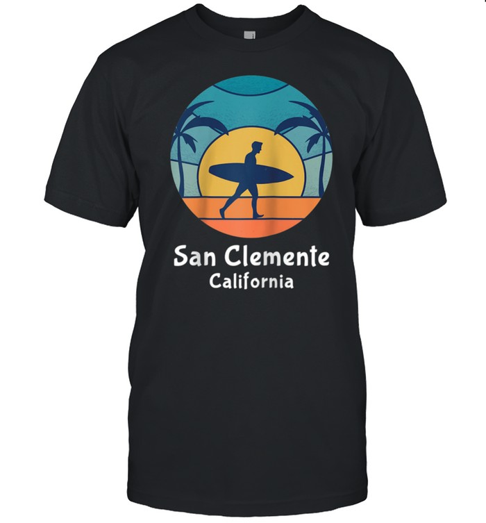 Vintage Sunset San Clemente Beach California Surfing Surfer shirts