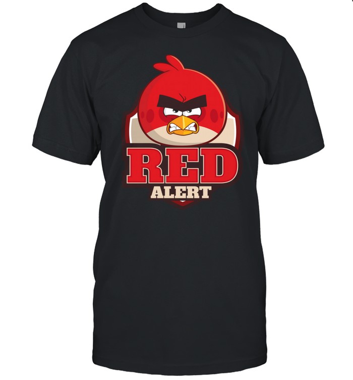 US Angry Birds Text Red Alert 01 shirts