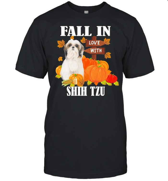 Fall In Love With Shih Tzu Halloween shirts