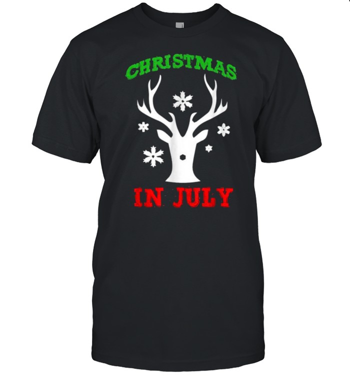 Christmas in july reindeer shirt Classic Men's T-shirt