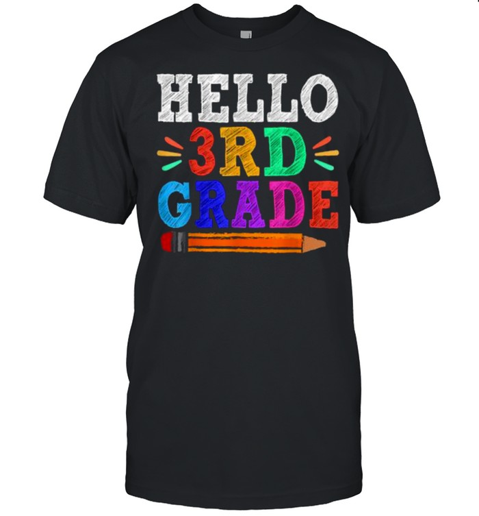 Hello 3rd Third Grade Teacher  Classic Men's T-shirt