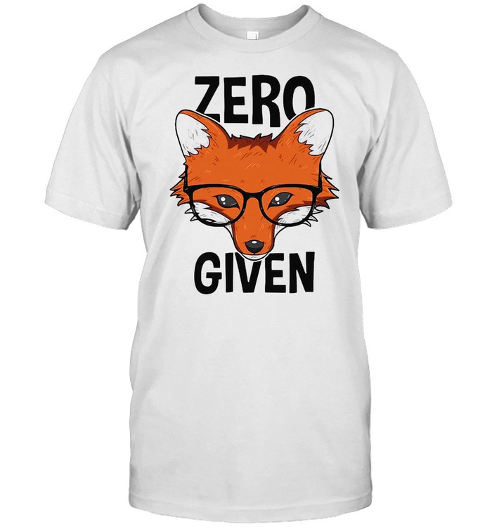 Zero Fox Given Funny Idgaf Foxes Pun T-shirt Classic Men's T-shirt