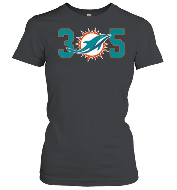 305 Modern Miami Football Cool Dolphin T- Classic Women's T-shirt