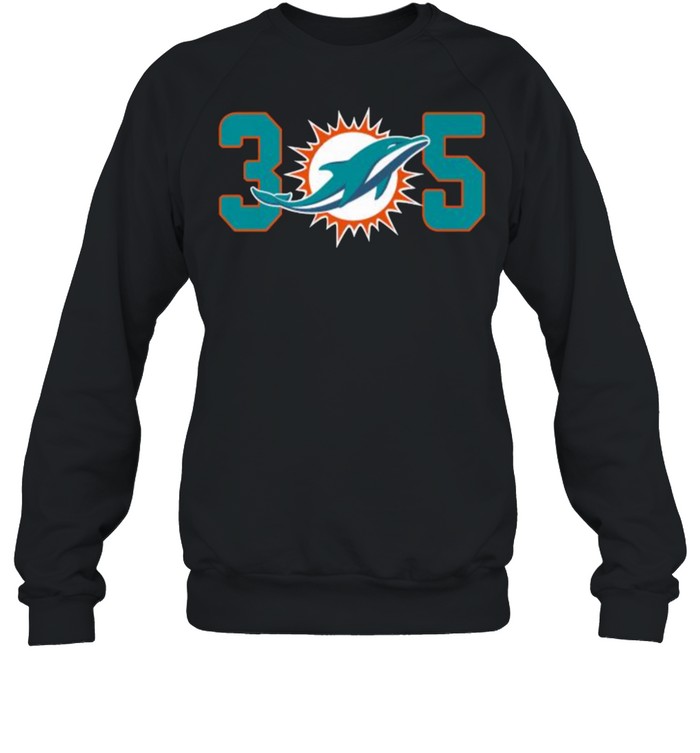 305 Modern Miami Football Cool Dolphin T- Unisex Sweatshirt