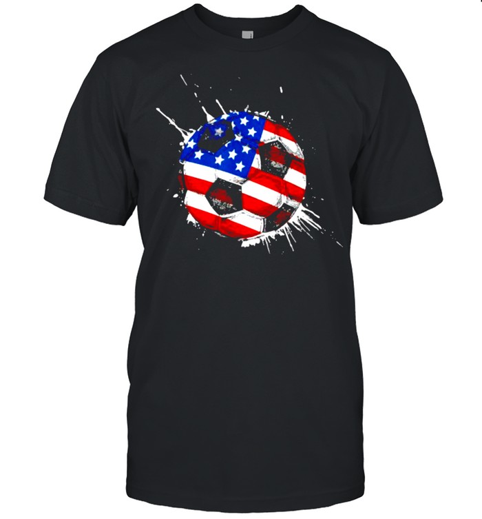 Soccer American Flag 4th of July Shirts