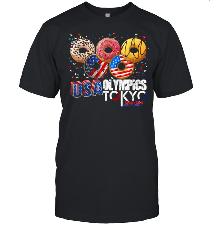 USA Olympics Tokyo 2021 Donuts In The Shape Of The Olympic Symbol T- Classic Men's T-shirt
