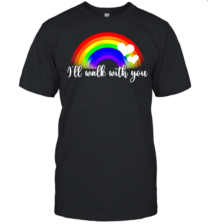 Pride LGBT Ill walk with you rainbow shirt Classic Men's T-shirt