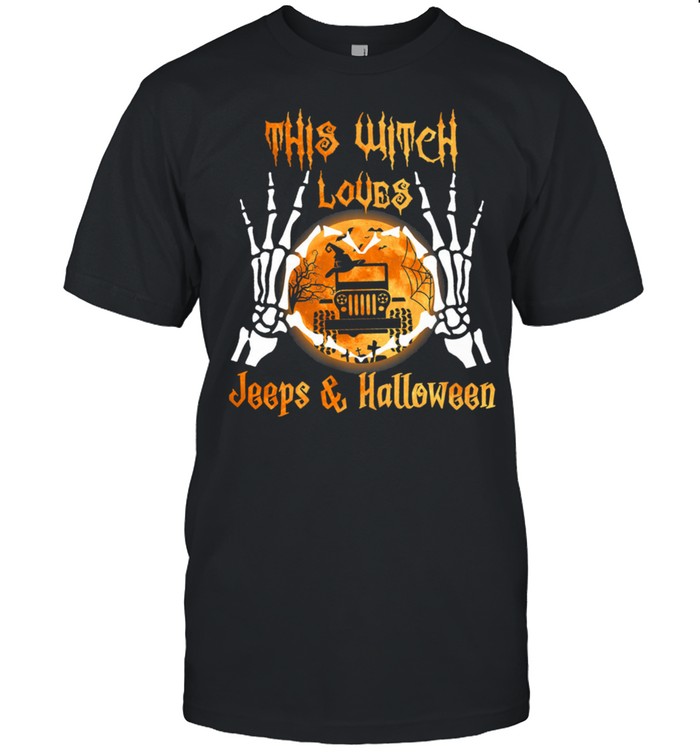 This witch loves Jeeps and Halloween shirt Classic Men's T-shirt