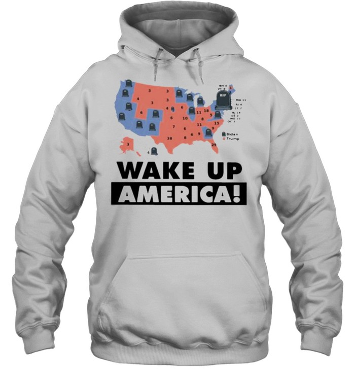 Wake up america flag shirt Unisex Hoodie