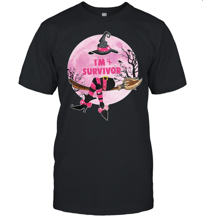 Witch Breast Cancer In survivor Halloween shirt Classic Men's T-shirt