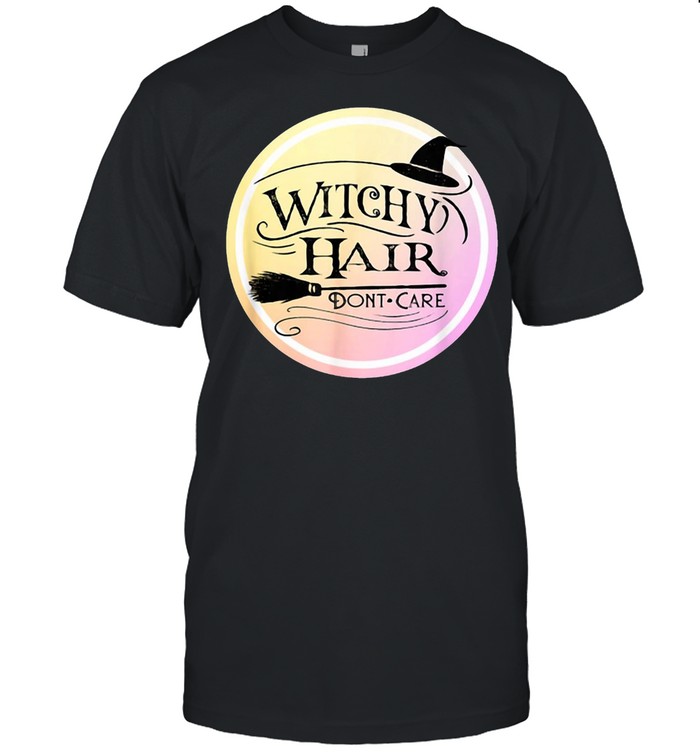 Witchy Hair Don’t Care Halloween Messy Hair T-shirt Classic Men's T-shirt