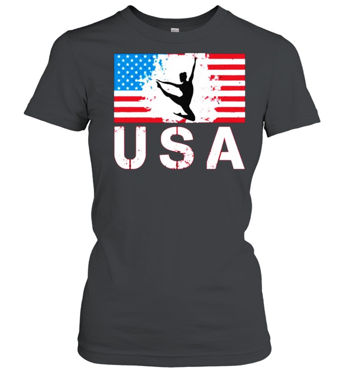 USA Gymnastics American flag T- Classic Women's T-shirt