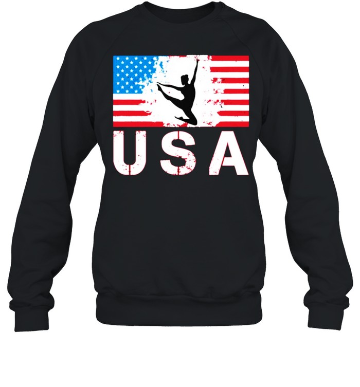 USA Gymnastics American flag T- Unisex Sweatshirt