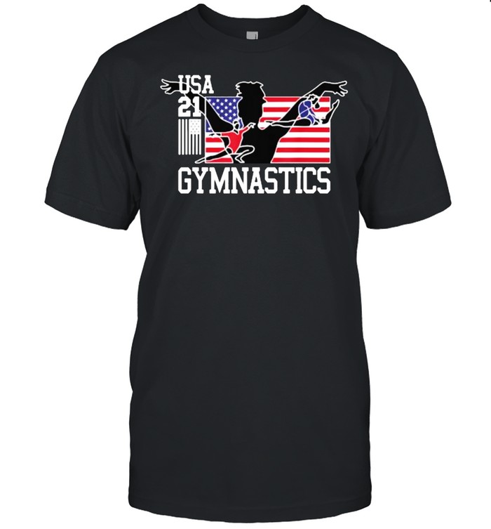 USA Tokyo Gymnastics 2021 Summer Games Flag Gold Zone T- Classic Men's T-shirt