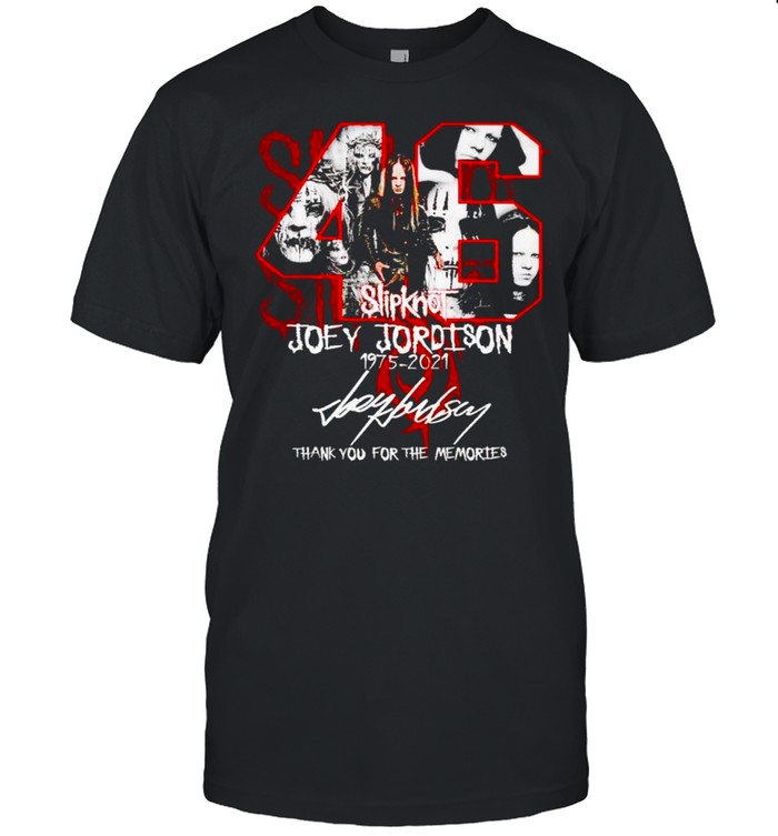Slipknot 46 years Joey Jordison 1975 2021 signature shirt Classic Men's T-shirt