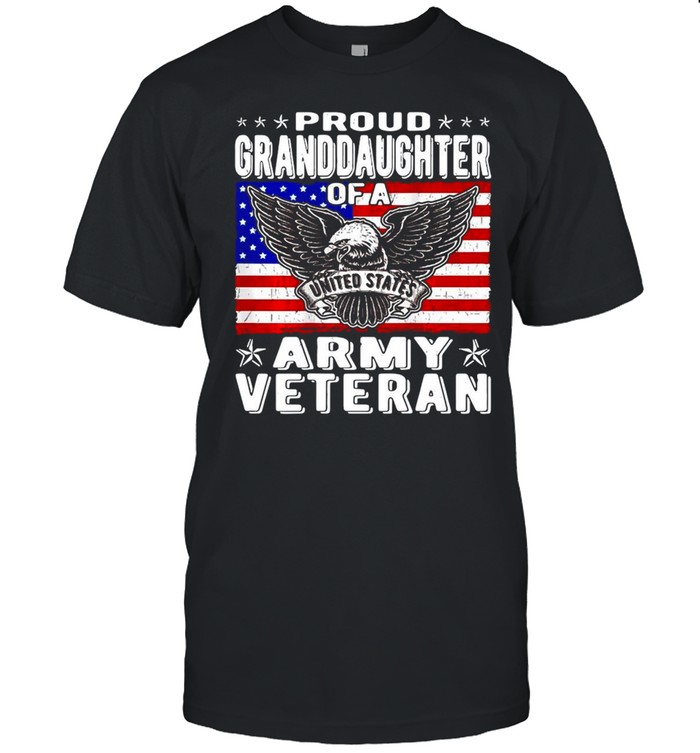 United States Proud Granddaughter Of Army Veteran Patriotic Military T-shirt Classic Men's T-shirt