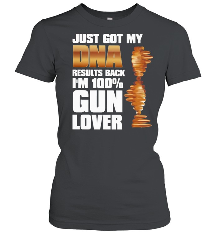 Just got my Dna results back Im 100 Gun lover shirt Classic Women's T-shirt