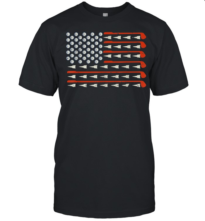 USA Golf American Flag Golfing Fathers Day shirt Classic Men's T-shirt