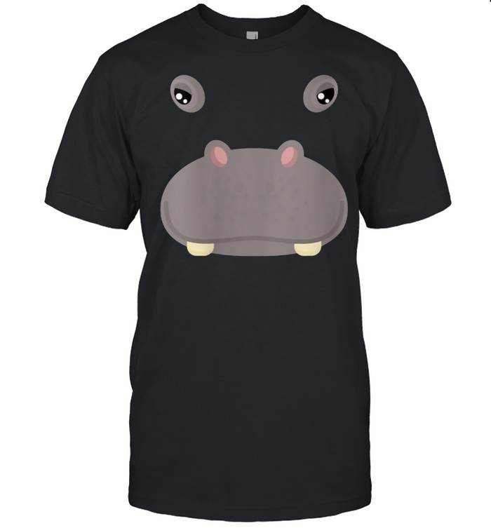 Animal Face Hippo Costume Halloween Adults shirt Classic Men's T-shirt