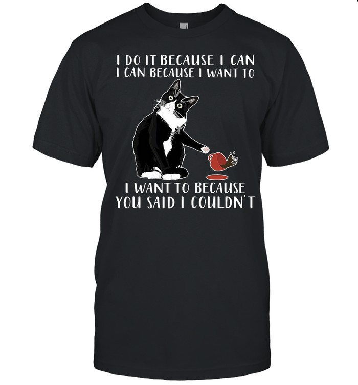Cat I Do It Because I Can I Can Because I Want To I Want To Because You Said I Couldn’t T-shirt Classic Men's T-shirt