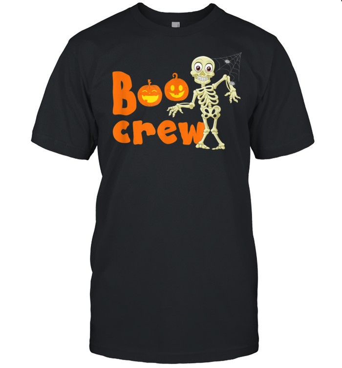 Boo Crew Skeleton and Pumpkins Halloween shirt Classic Men's T-shirt