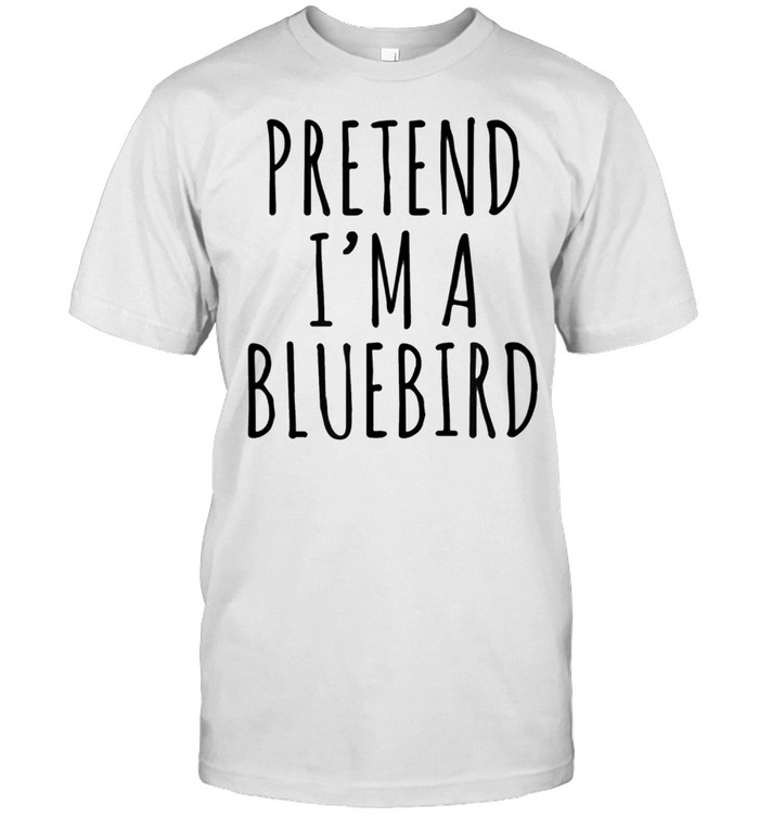 Lazy Halloween Costume Pretend I'm A Bluebird Simple shirt Classic Men's T-shirt