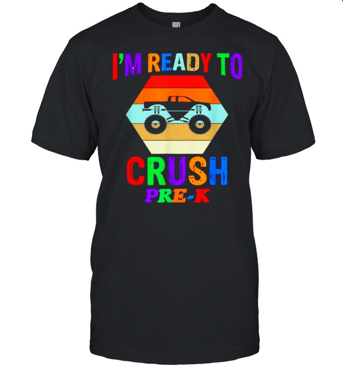 i’m Ready To Crush Pre-K Monster Truck Vintage T- Classic Men's T-shirt