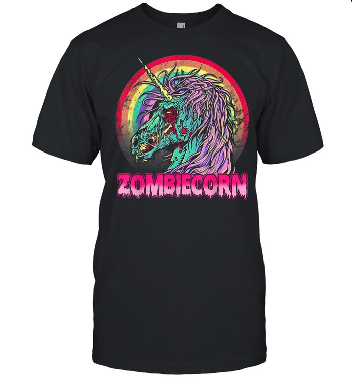Zombiecorn Zombie Unicorn Halloween Costume Rainbow shirt Classic Men's T-shirt