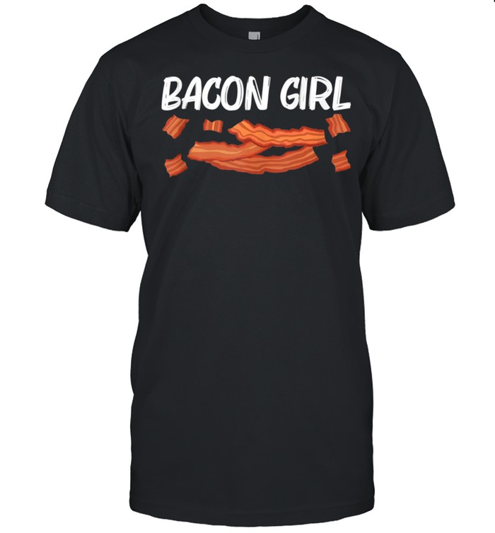 Cool Bacon Art For Girls Kid Pig Pork Strips Breakfast Food shirts