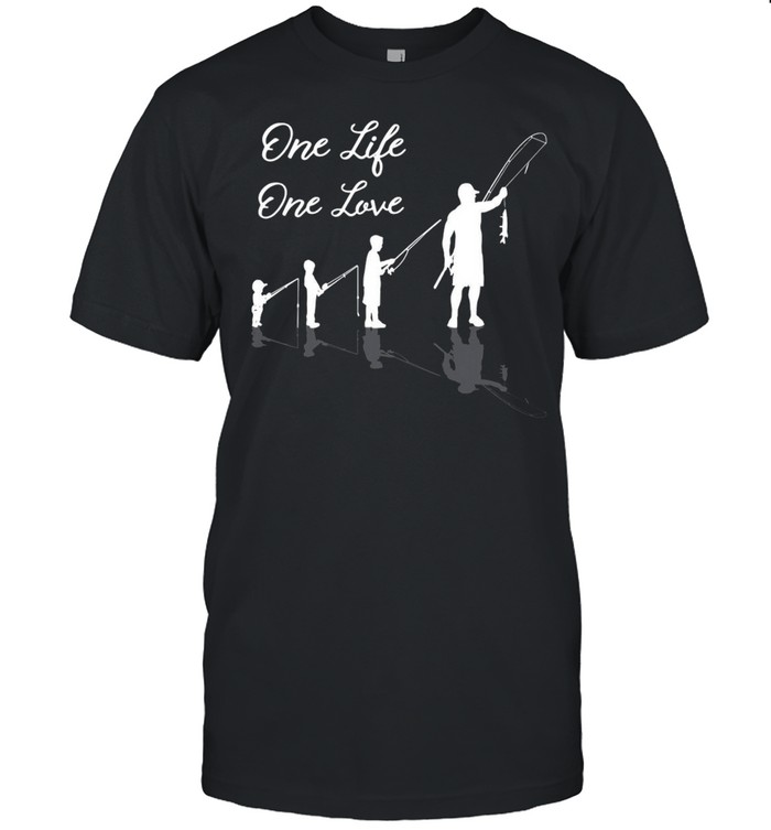 Fishing And One Life One Love T-shirt Classic Men's T-shirt