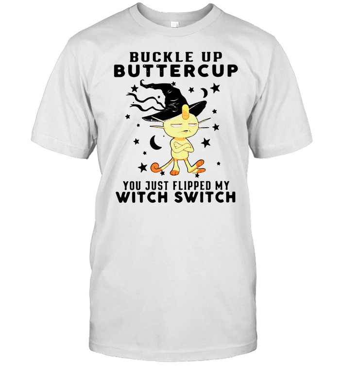 Monkey Buckle Up Buttercup You just Flipped My Witch Switch Halloween T-shirt Classic Men's T-shirt