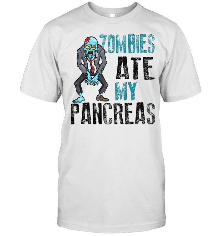 Zombies ate my pancreas shirt Classic Men's T-shirt