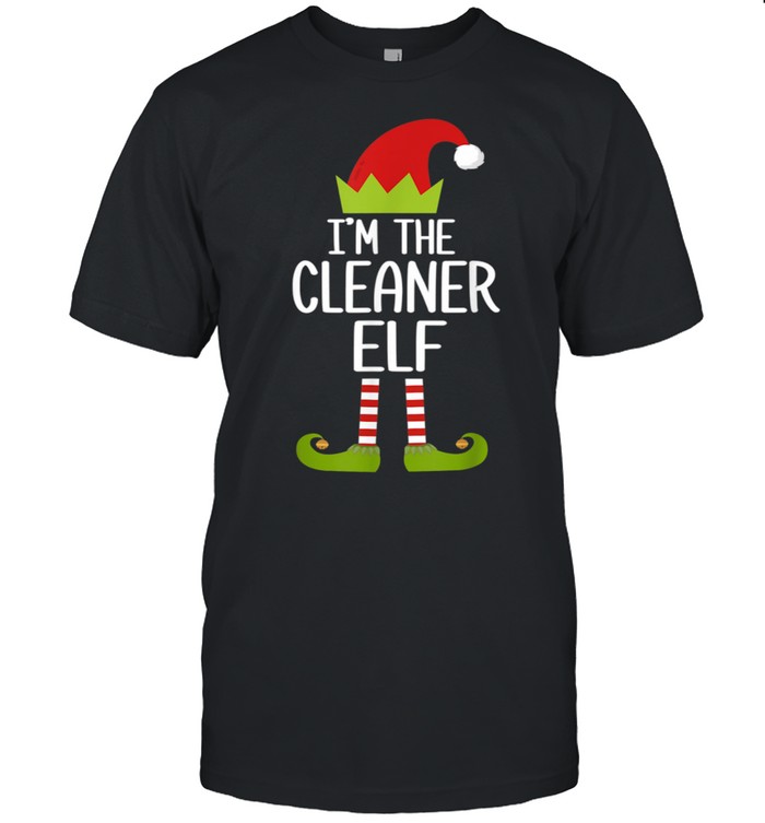 Family Matching Christmas Xmas I'm The Cleaner Elf shirt