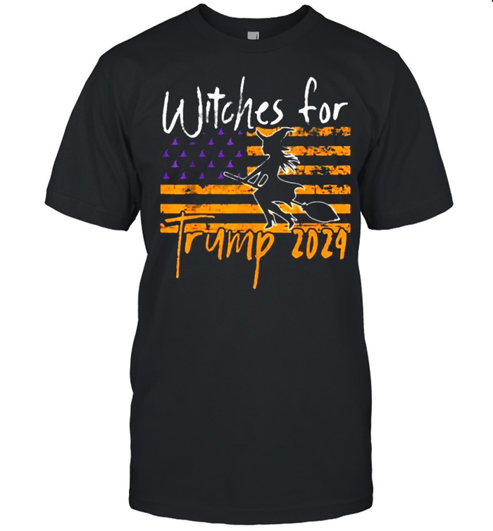 Witches For Trump 2024 Halloween American Flag shirts