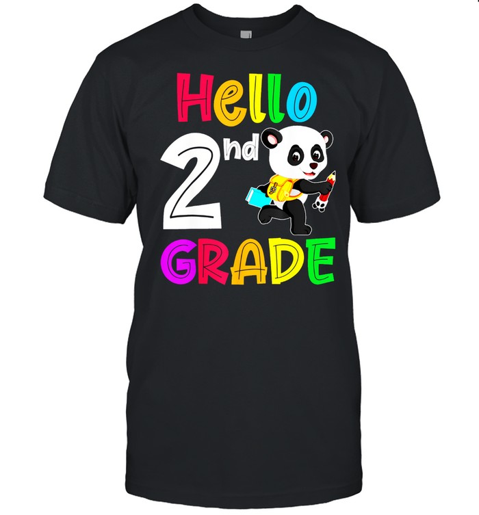 Back to School Hello 2nd Grade Teacher Student Cute shirts