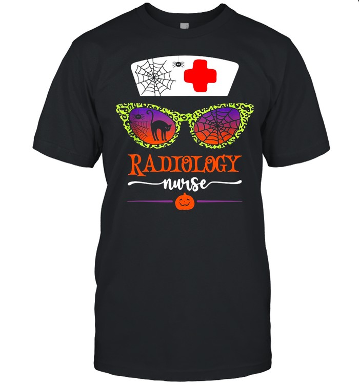 Jack O Lantern Leopard Pumpkin Nurse Halloween Sunglasses T-shirt Classic Men's T-shirt