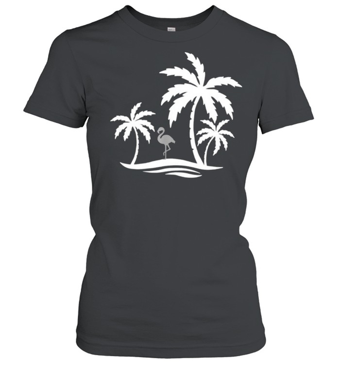 palm Tree Flamingo shirt Classic Women's T-shirt