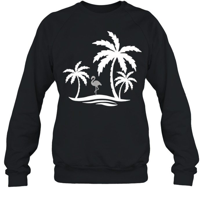 palm Tree Flamingo shirt Unisex Sweatshirt