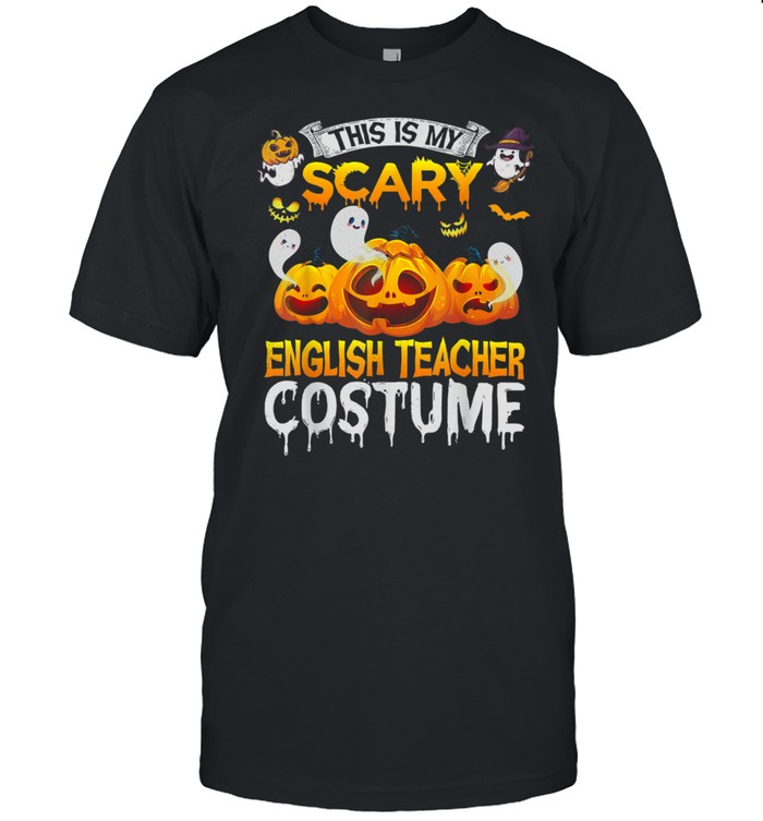 Thiss Iss Mys Scarys Englishs Teachers Costumes Halloweens shirts