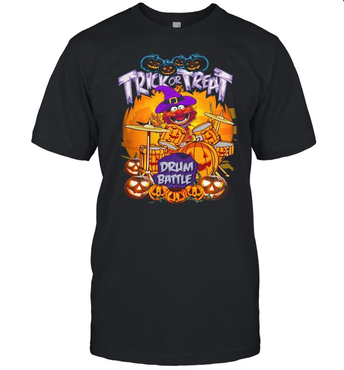 Animal Muppets trick or treat drum battle Halloween shirt Classic Men's T-shirt