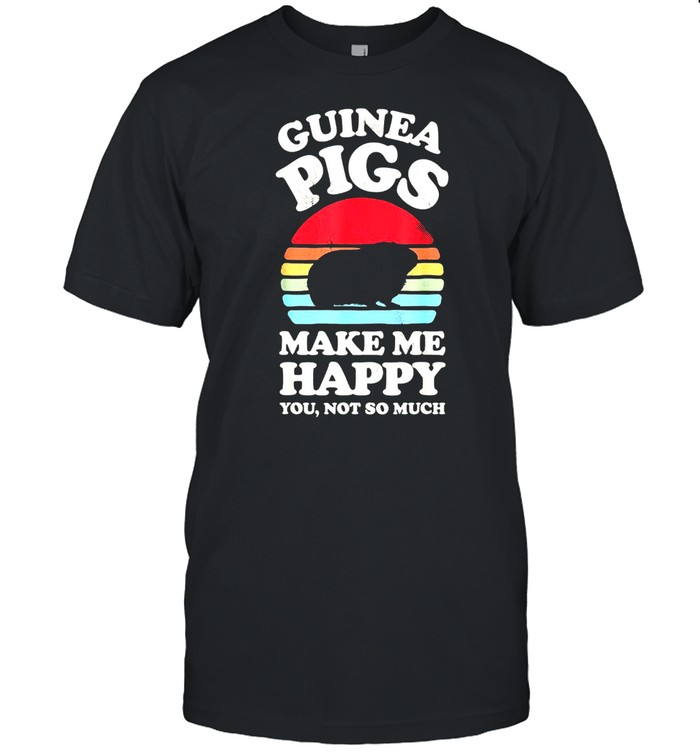 Guineas Pigss Makes Mes Happys Guineas Pigs Retros Vintages shirts
